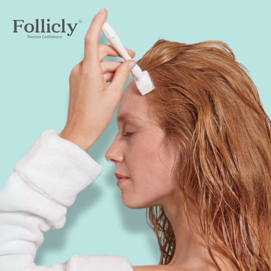 Follicly™ Derma Stamp - 140 Adjustable Titanium Microneedles