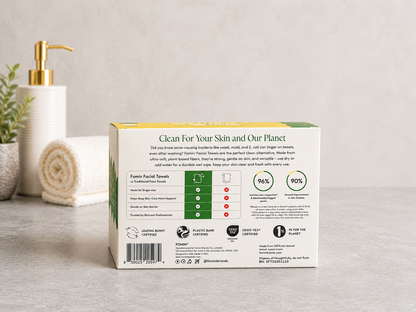 Bamboo Facial Towels (Disposable Face Towels) - Gentle & Hygenic Skincare