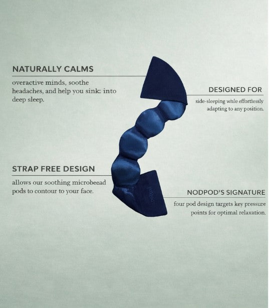 Nodpod® Silk Weighted Eye Mask for Deep Relaxation & Restful Sleep
