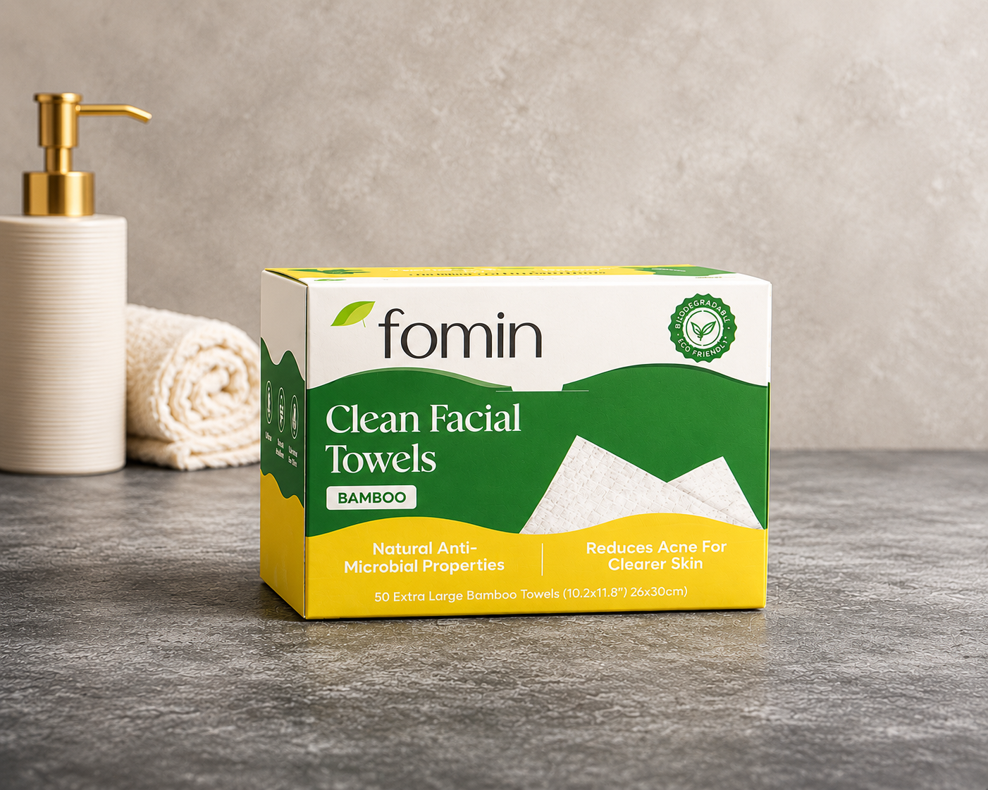 Bamboo Facial Towels (Disposable Face Towels) - Gentle & Hygenic Skincare