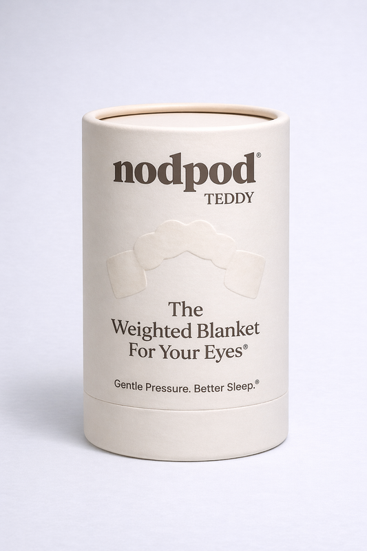 Nodpod® Teddy Weighted Eye Mask – Deep Sleep & Stress Relief